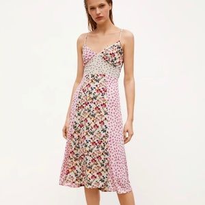 Zara floral midi dress